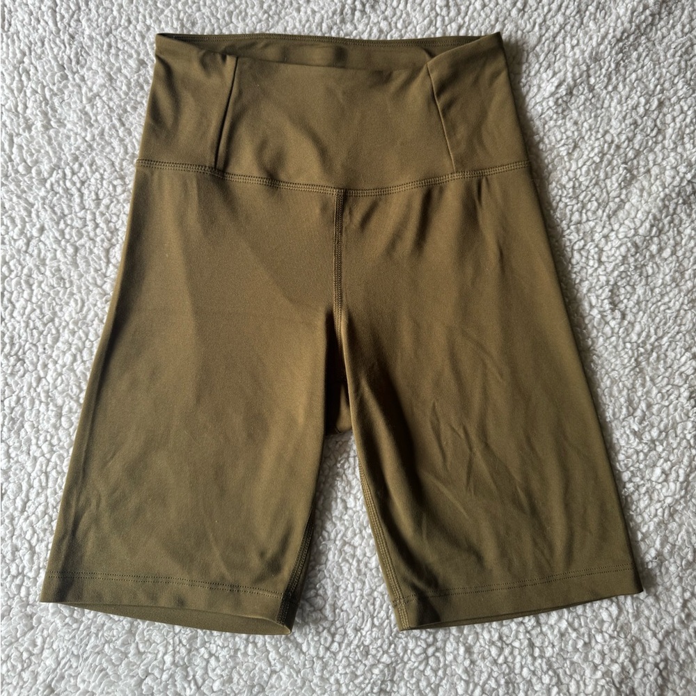 Girlfriend Collective Float Olive Bike Shorts